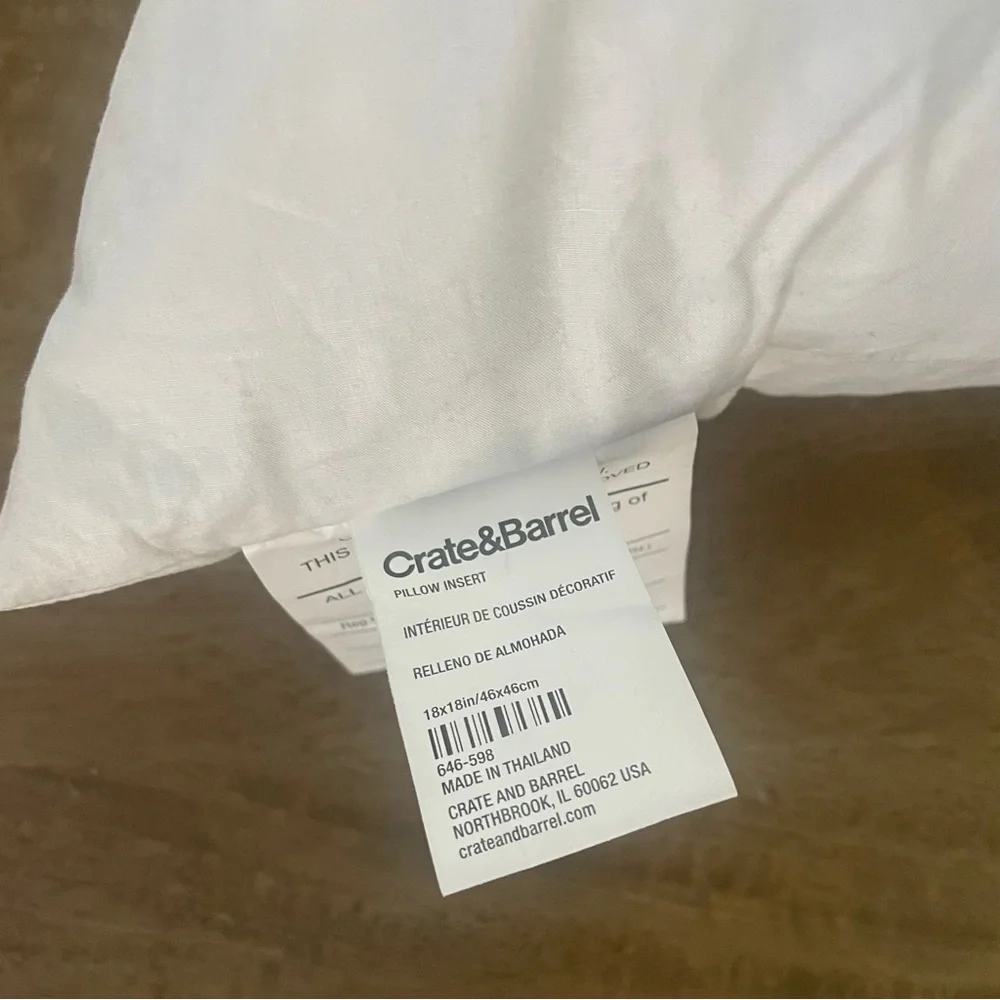 Crate & Barrel Velvet Pillow